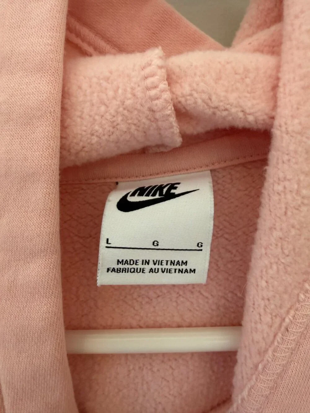 Nike Pink Colorblock Cropped Hoodie Women’s L